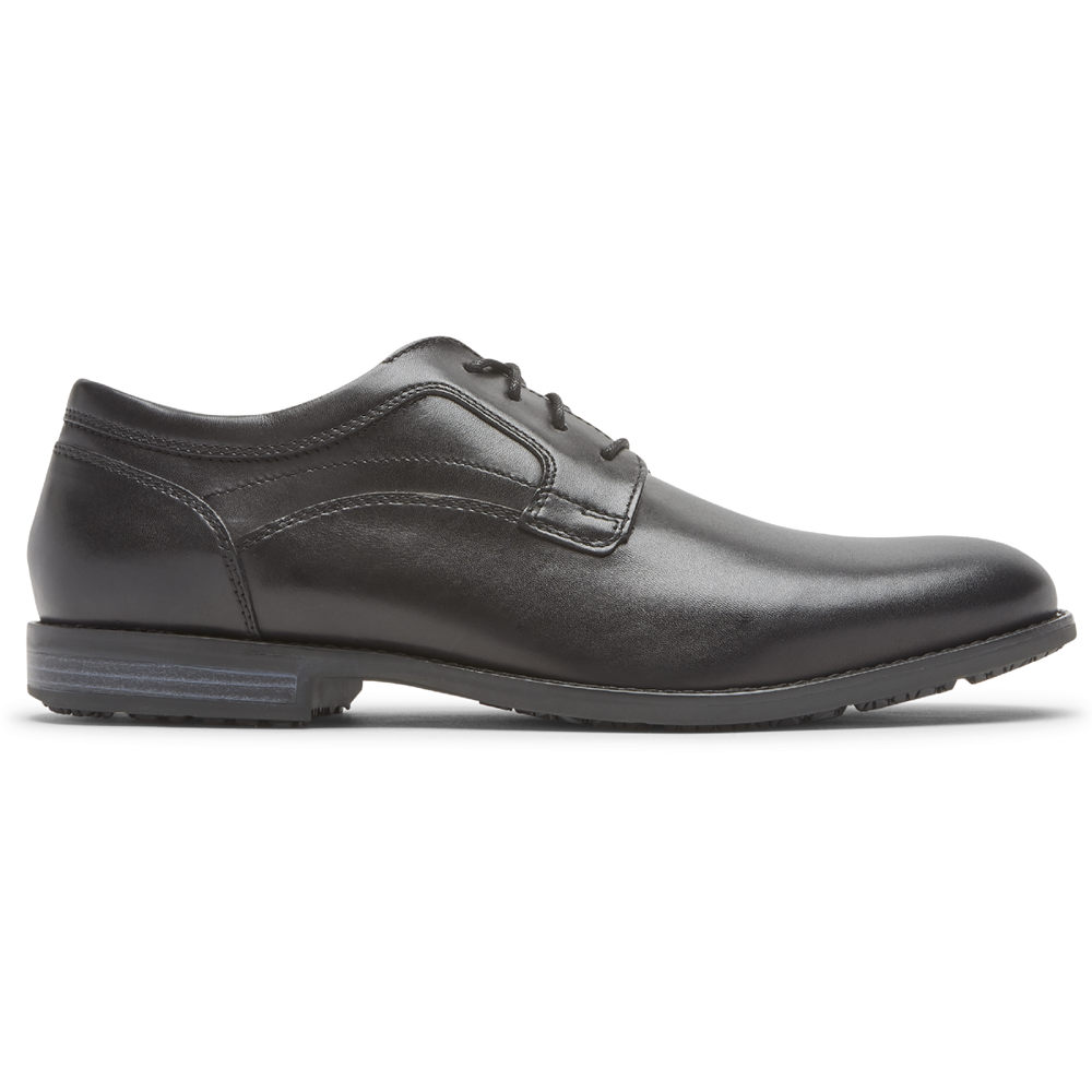 ロック ポート ビジネス シューズ メンズ 黒 - Dustyn Plain Toe - YEU851490